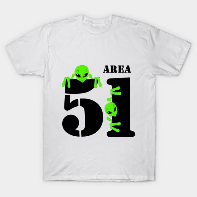 Area51 Alien T-Shirt by TheEndDesign